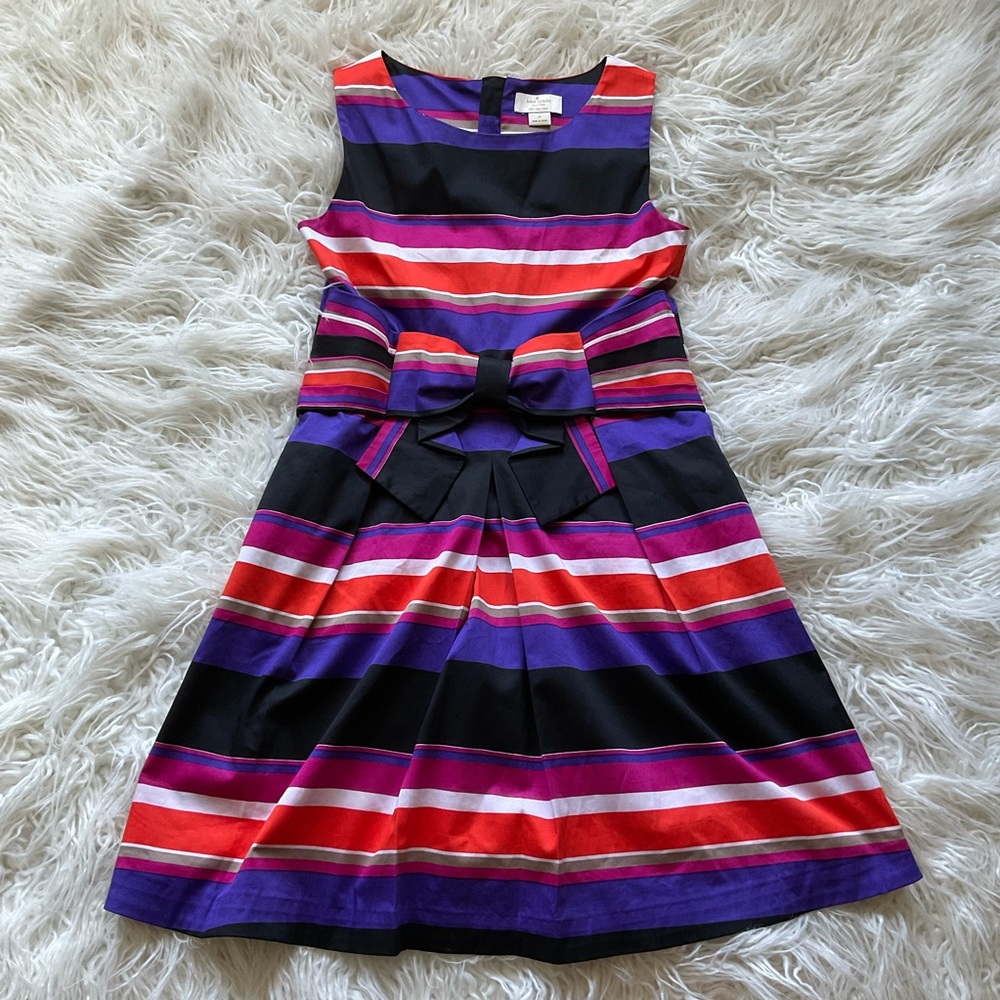 Kate Spade Multicolor Striped Fit & Flare Dress